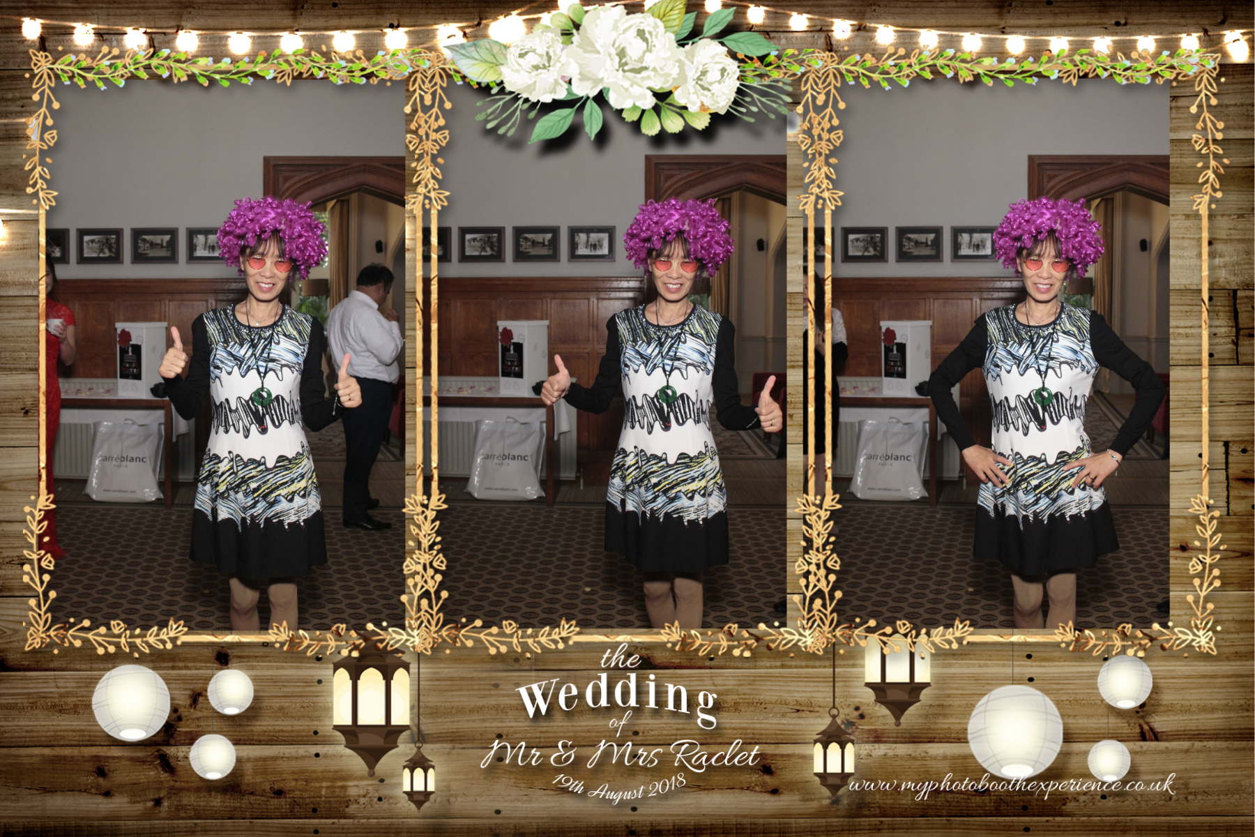 Mr & Mrs Raclet | View more photos from the event at gallery.myphotoboothexperience.co.uk/u/MyPhotoBoothExperienceLtd/Mr-Mrs-Raclet